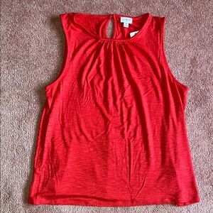 J. Crew Red Sleeveless Tank Top